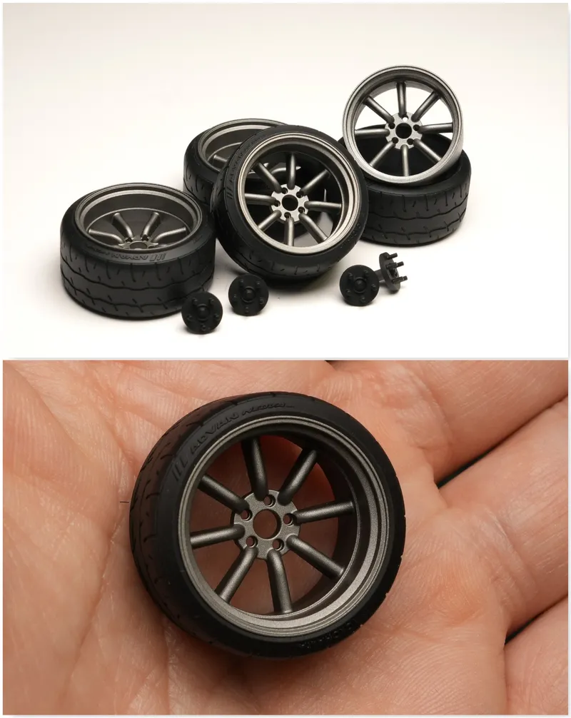 Liberty★Walk RZ34 Update #6: Designing, printing and painting the wheels 1