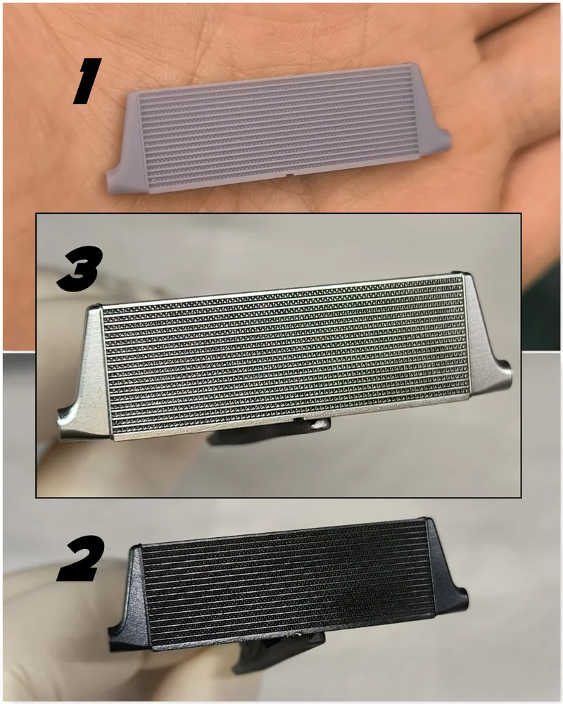 Liberty★Walk RZ34 – Designing printing and painting the radiator 1