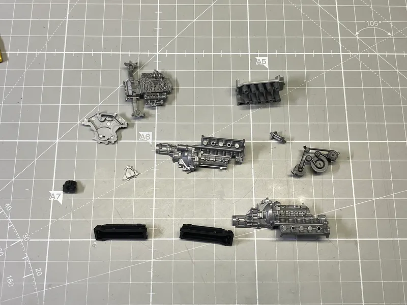 Lexus LFA Update #2. Test fitting and getting familiar with the kit 1