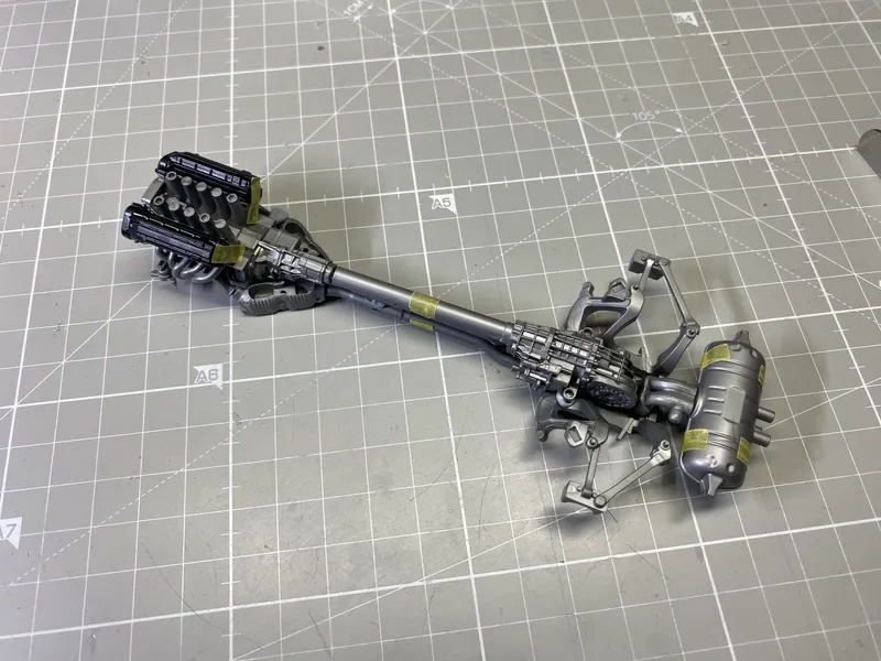Lexus LFA Update #2. Test fitting and getting familiar with the kit 5