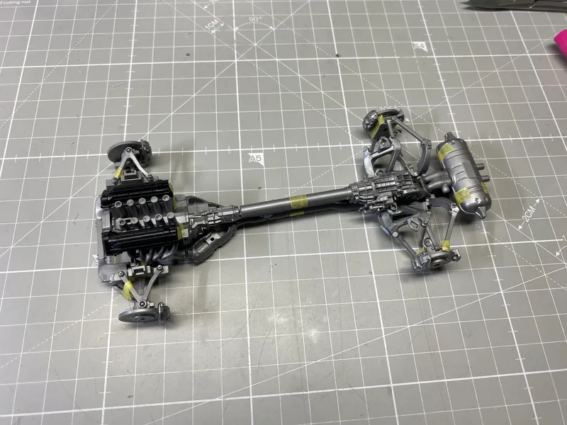 Lexus LFA Update #2. Test fitting and getting familiar with the kit 6
