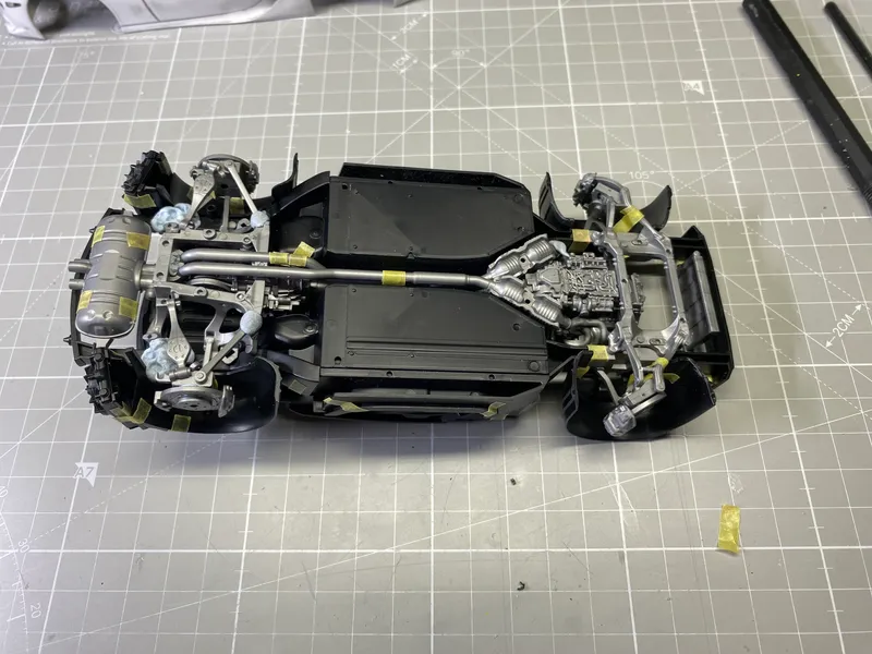 Lexus LFA Update #2. Test fitting and getting familiar with the kit 9