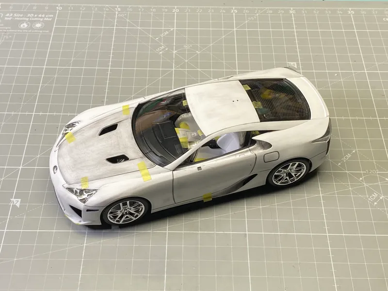 Lexus LFA Update #3 - Test Fitting Body Parts 11