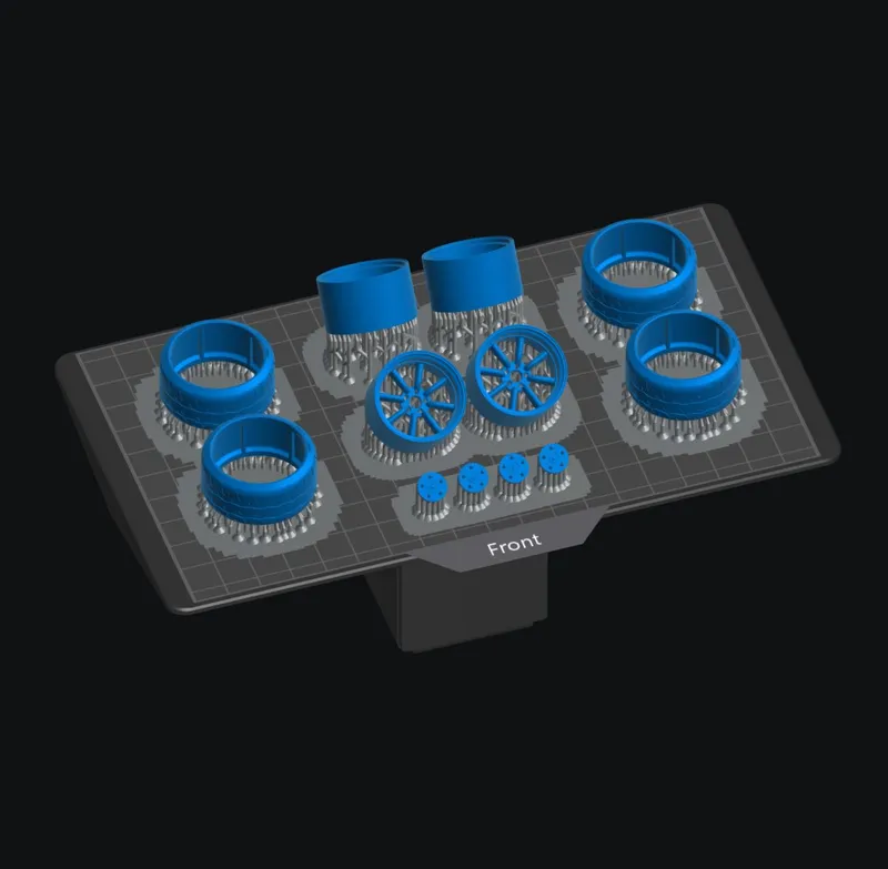 Liberty★Walk RZ34 Update #6: Designing, printing and painting the wheels 5