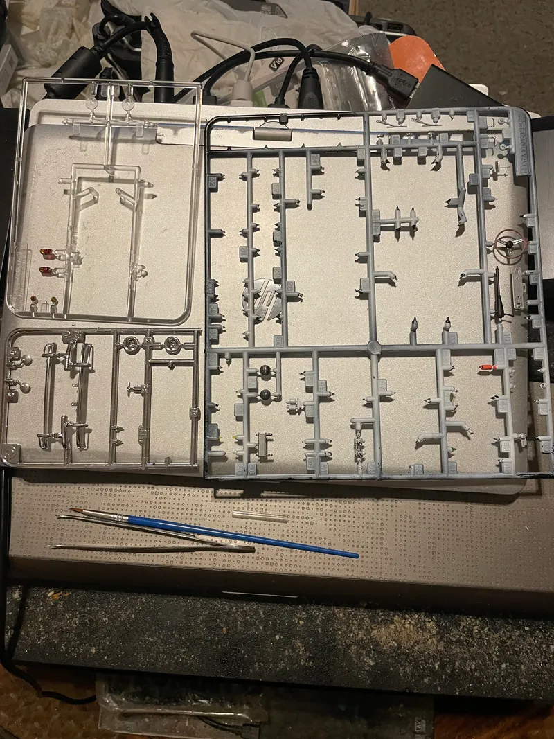 More assembly , first start on Interior and chrome highlighted areas 2