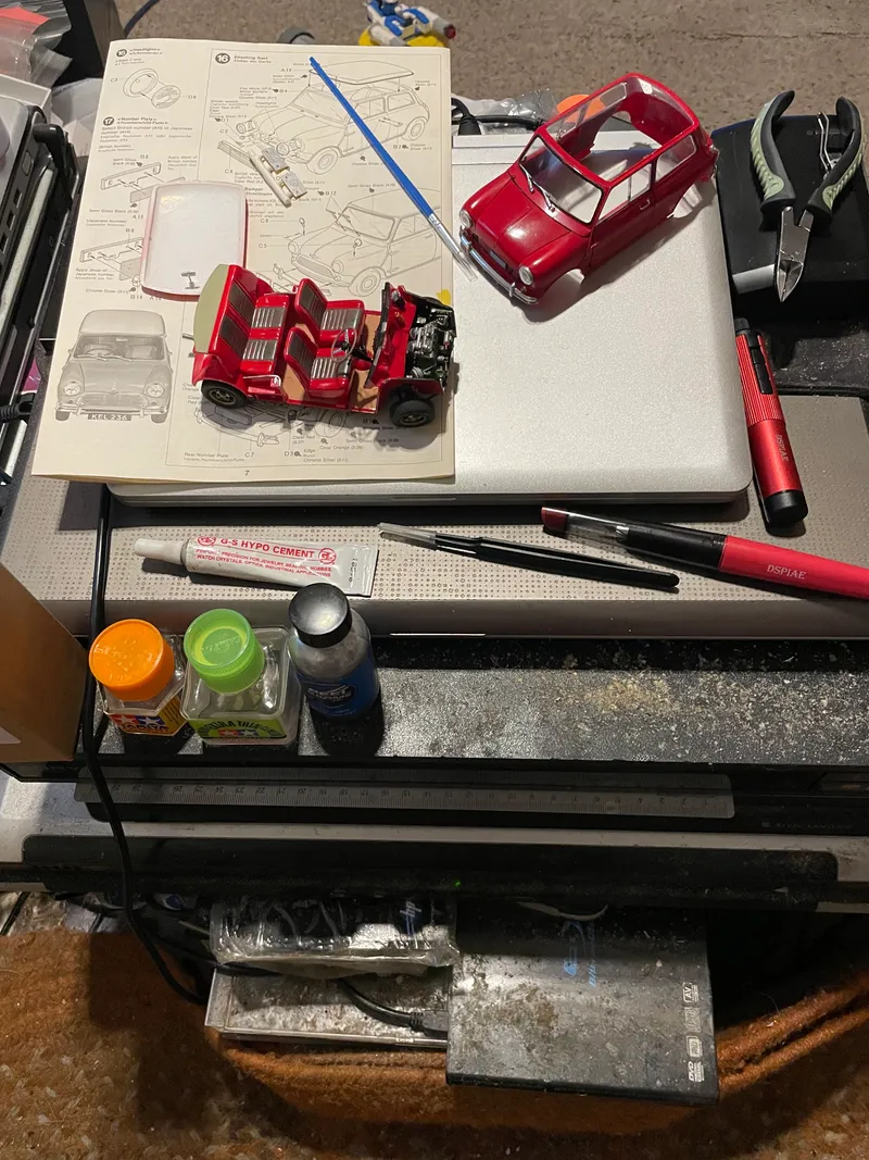 More assembly , first start on Interior and chrome highlighted areas 3