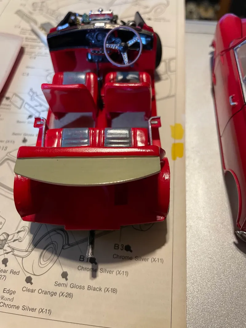 More assembly , first start on Interior and chrome highlighted areas 5