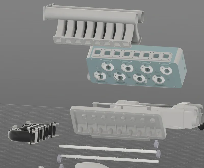W16 Engine: Digital Work Complete 3