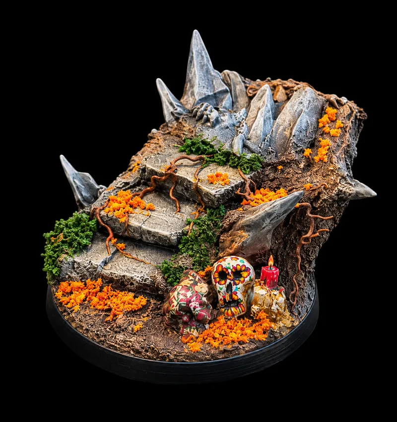Día de Muertos Scenic Base — Red Sand Brushworks